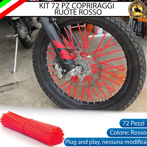 Copriraggi ruote moto - ruote, rosso