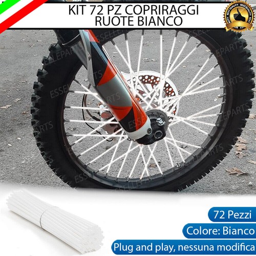 Copriraggi ruote moto bianco - copriraggi,